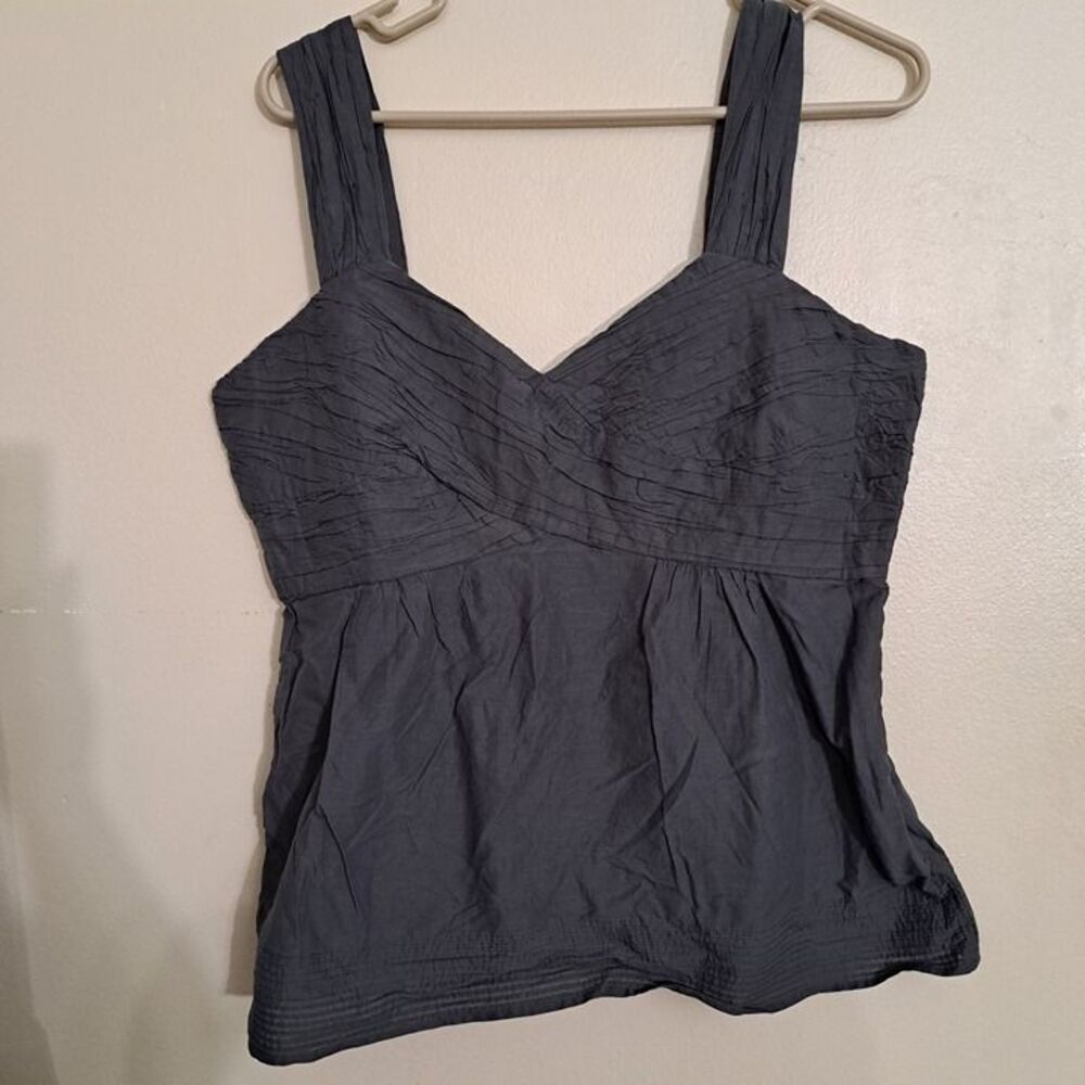 EDME & ESYLLTE Gray maternity TOP Sz 14 zip side for breast-feeding access